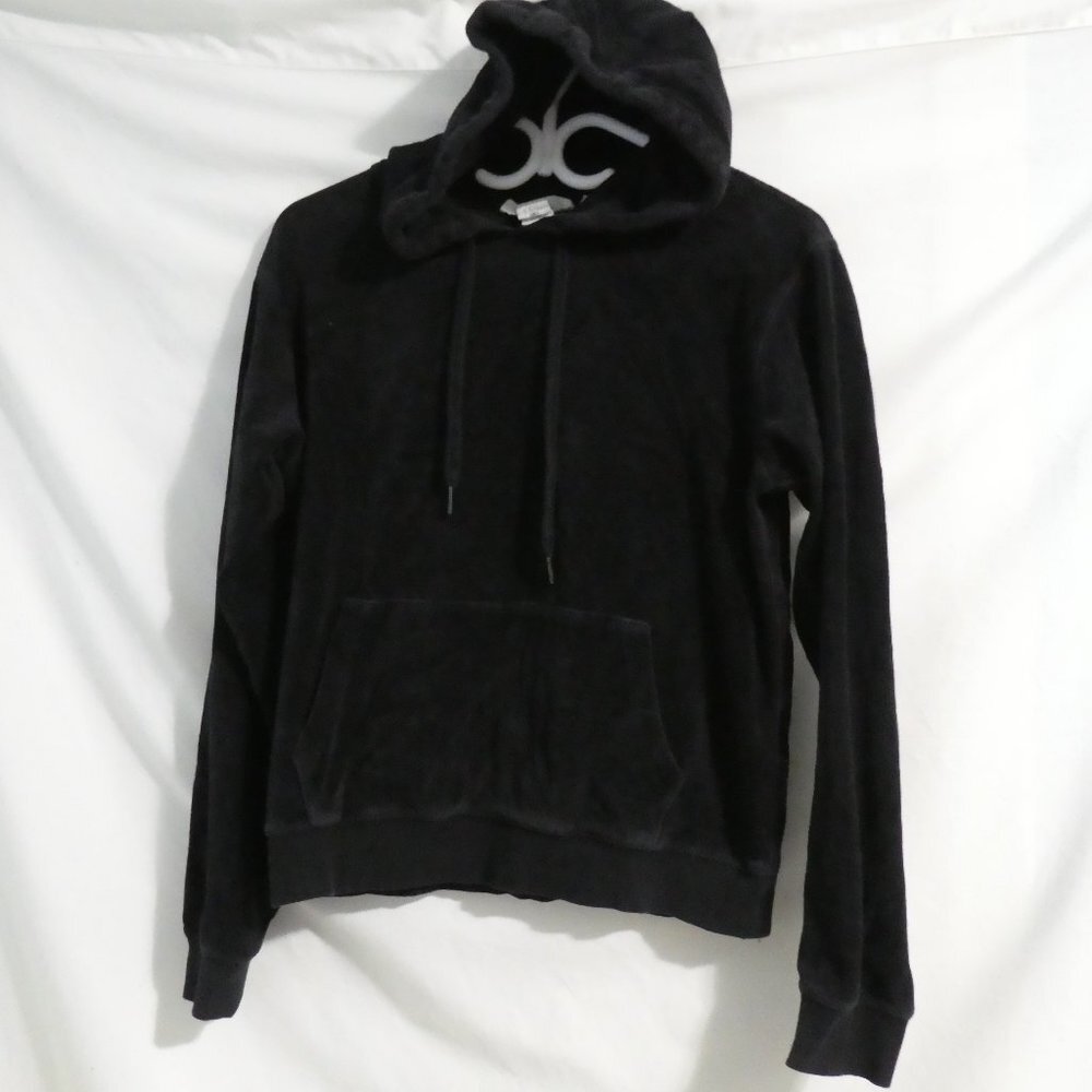 H&M, L.O.G.G. Label of Graded Goods, small, black velour hoodie